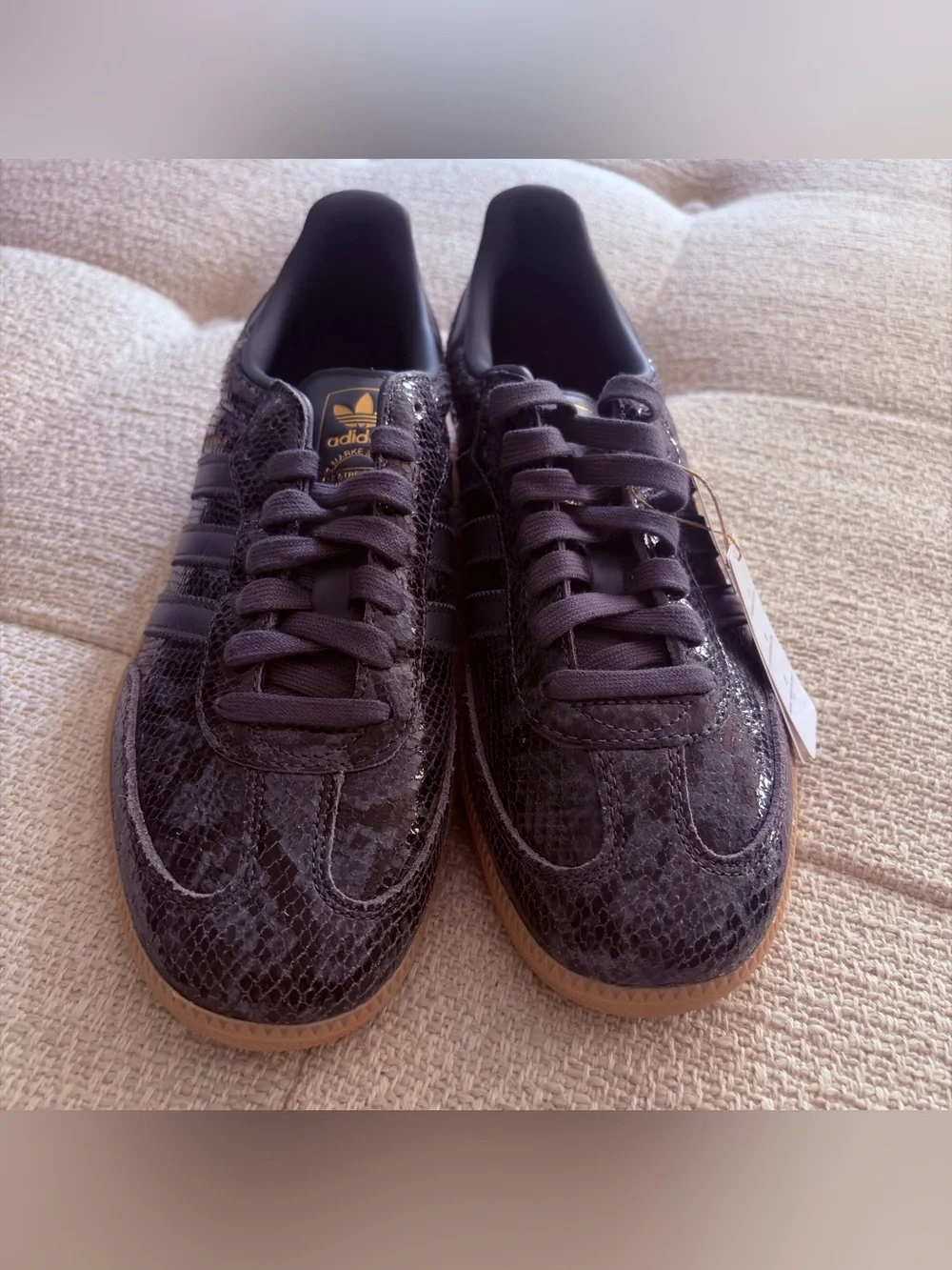 NWT Unisex Adidas Originals Black/Grey Faux Snakeskin Sz. 42 $135 Retail/SoldOut